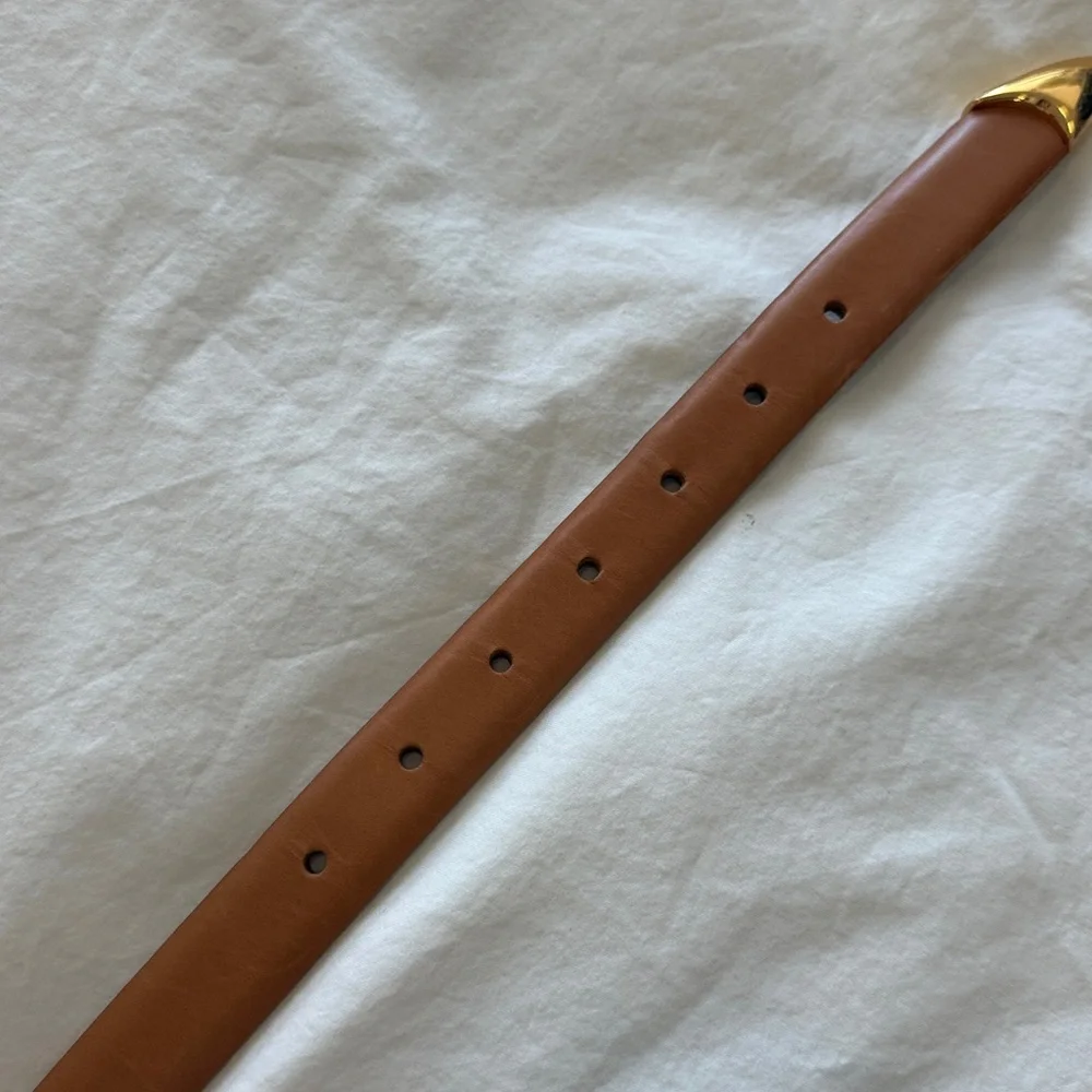Madewell Tan Leather Belt, size S - Picture 3 of 4